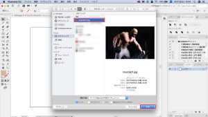 イラレで画像を挿入する方法